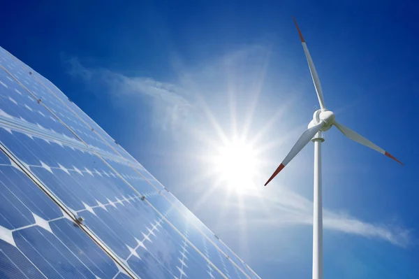 Rüzgar Enerjisi Üreticisi Çevre — Stok fotoğraf