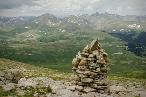 Mountain Summit Hiking Summer Rain Storm