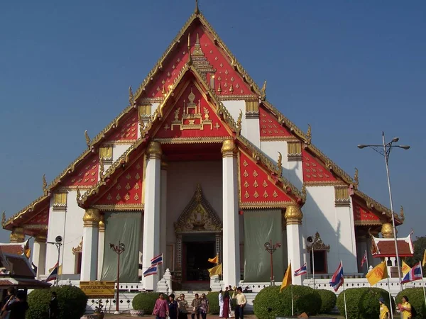 Voor Ruïnes Van Ayutthaya — Stockfoto