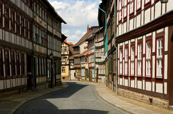 Case Graticcio Wernigerode Nel Harz — Foto Stock