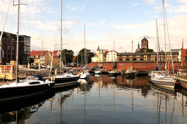 Stralsund Almanya Nın Baltık Eyaletinde Yer Alan Bir Şehirdir — Stok fotoğraf