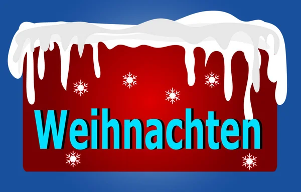 Illustration Eines Winterschildes — Stockfoto