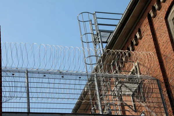 metal fence in the city of riga, latvia