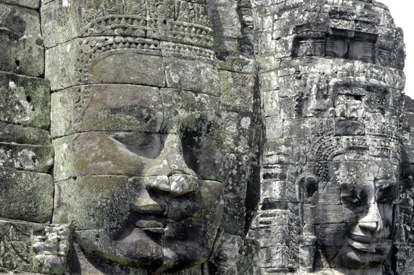 Boeddha Gezichten Bij Bayon — Stockfoto