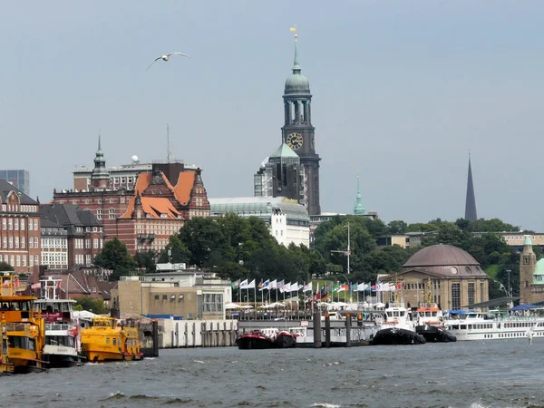 Hambourg Une Grande Ville Portuaire Dans Nord Allemagne — Photo