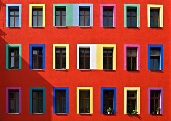 Ventana Edificio Residencial Berlin — Foto de Stock