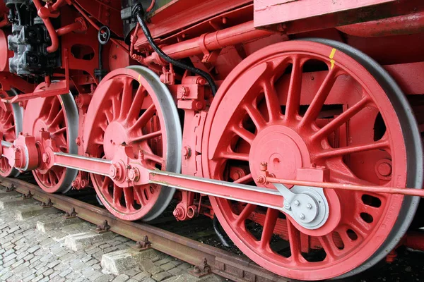 鉄道の蒸気機関車 — ストック写真