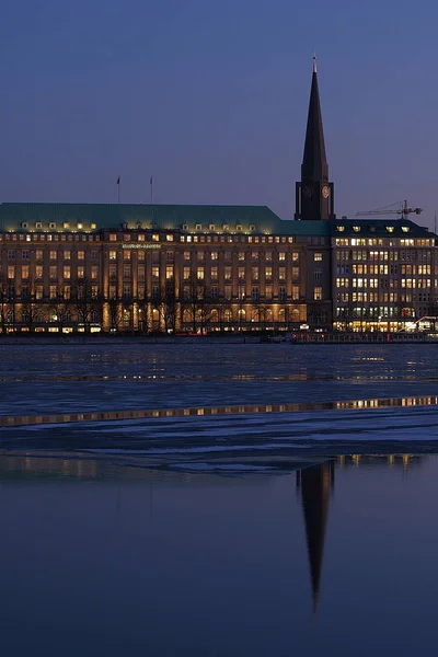 Hamburg Binnenalster Jacobi — Φωτογραφία Αρχείου