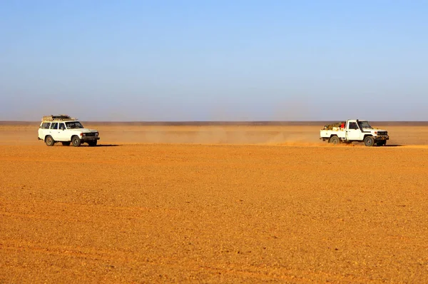Jeepar Öknen Sahara — Stockfoto