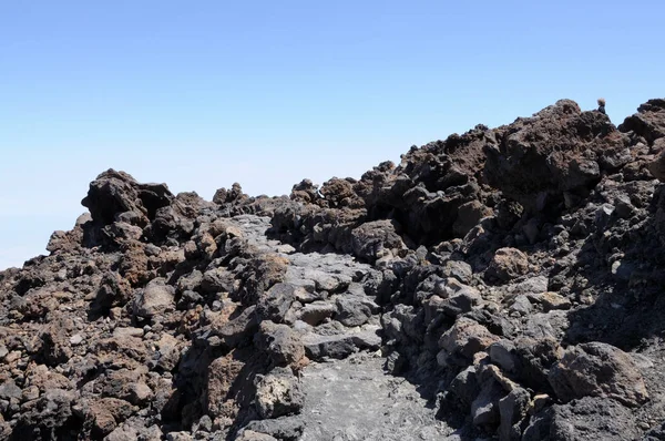 Percorso Lava Teide — Foto Stock