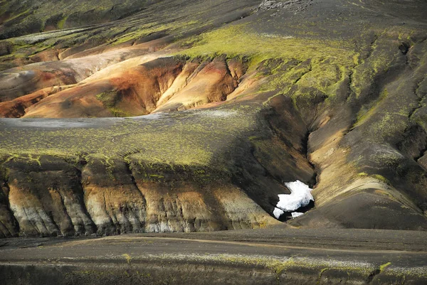 Ісландський Ландшафт Геологічна Ерозія — стокове фото