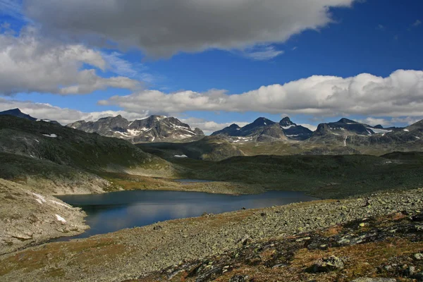 Panorama Montês Norueguês Jotunheimen — Fotografia de Stock