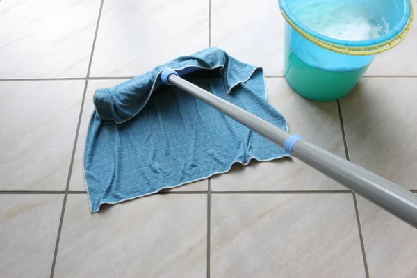 Cleaning Floor Mop Brush — Stock Photo, Image