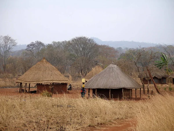 Африканская Деревня Мозамбике — стоковое фото