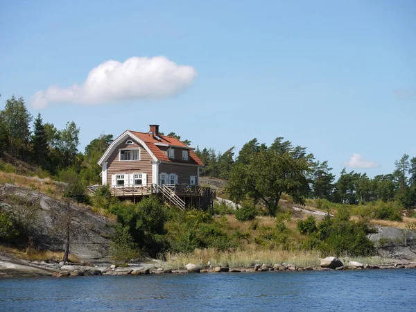 Casa Verano Suecia — Foto de Stock