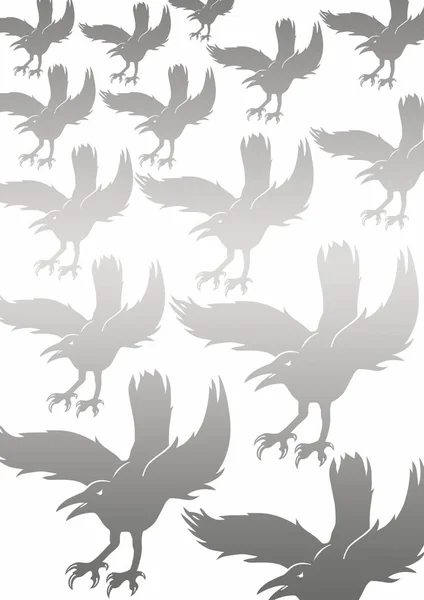 Nahtloses Muster Mit Vögeln Und Pflanzen — Stockfoto