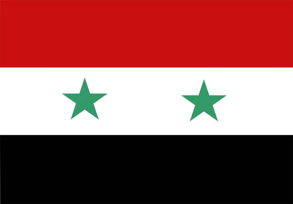 Syriens Flagg Nationell Flagga — Stockfoto