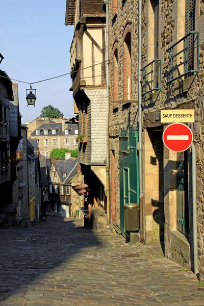 Steile Straatjes Met Kasseien Smalle Straatjes Kenmerken Het Historische Beeld — Stockfoto