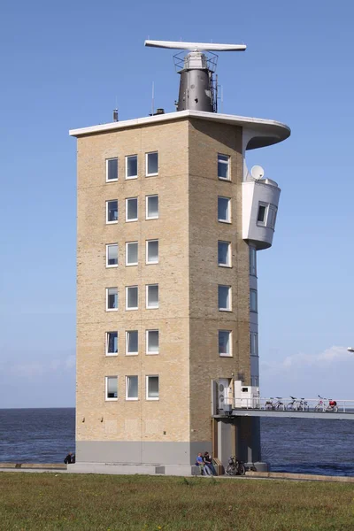 Torre Radar Cuxhaven Sul Mare Del Nord — Foto Stock