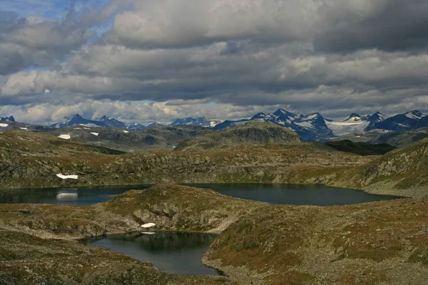 Noruega País Escandinavo Que Abrange Montanhas Geleiras Fiordes Costeiros Profundos — Fotografia de Stock