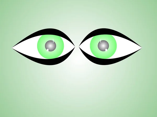 Icono Del Ojo Ilustración Vectorial — Foto de Stock