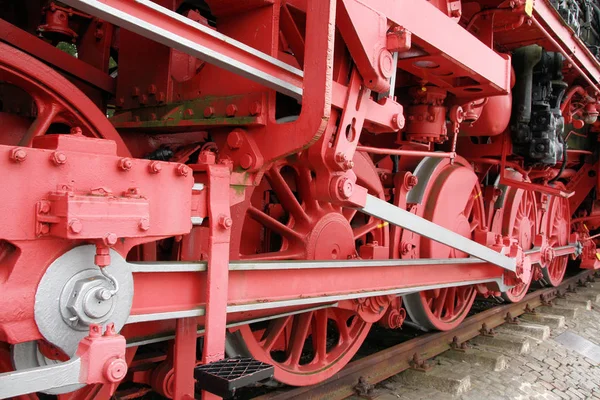 鉄道の蒸気機関車 — ストック写真