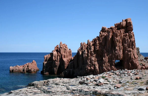 Rocas Rojas Arbatax Sardinia — Foto de Stock