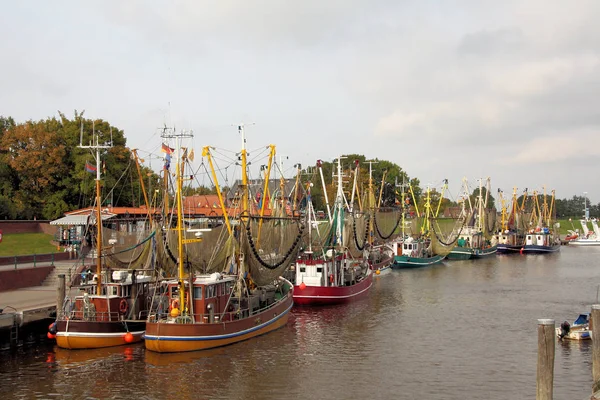 Shrimp Boats Greetsiel — Stock Photo, Image