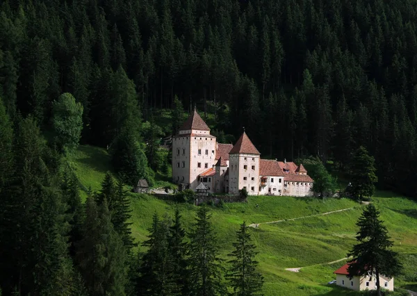 Oud Kasteel Zuid Tirol Reis Architectuurconcept — Stockfoto