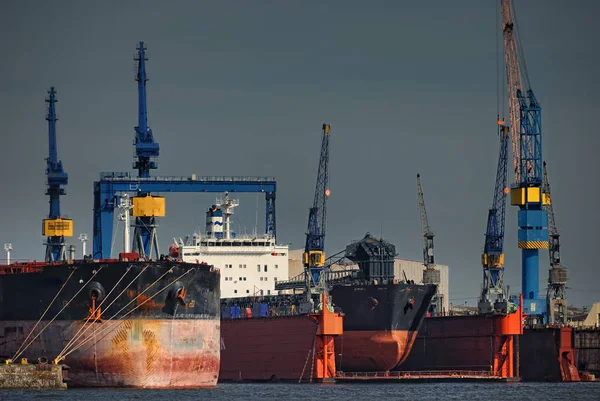 Foto Van Haven Scheepswerf — Stockfoto