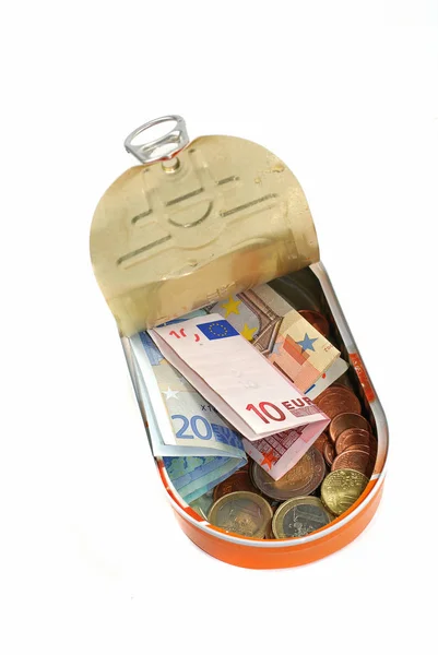 Money Tin Can — Stock Photo, Image