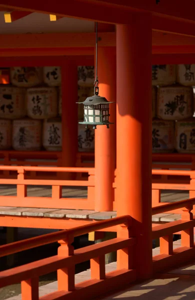 Santuário Itsukushima Depositário Sake — Fotografia de Stock