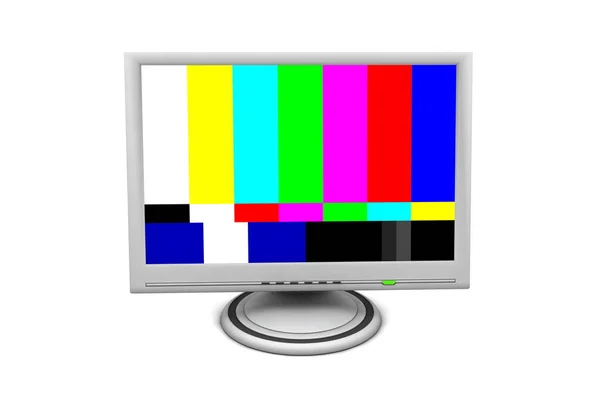 Lcd Flatscreen Monitor Test Pattern — 스톡 사진