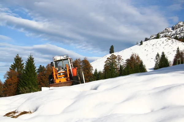 Besneeuwde Bergen Winter — Stockfoto