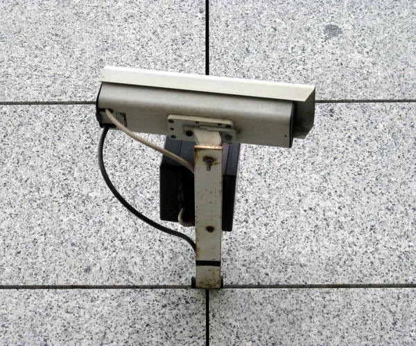 Cctv Kamera Väggen — Stockfoto