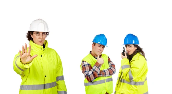 Construction Worker Architect Profession — Stock Photo, Image