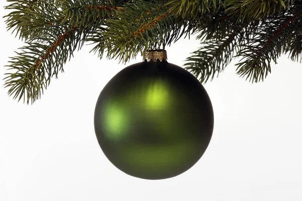 クリスマスボールの休日の装飾の近景 — ストック写真