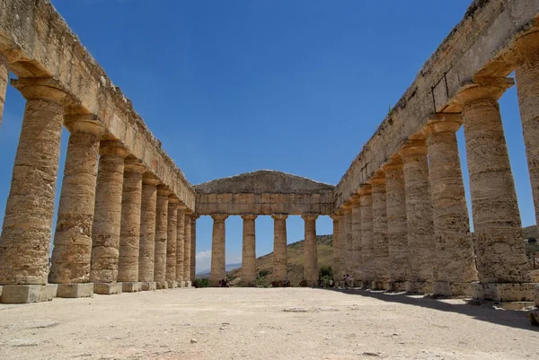 Grecka Świątynia Segesta Sycylii — Zdjęcie stockowe
