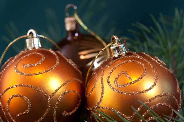 Christmas Tree Decorations Close Shot — Stock Photo, Image