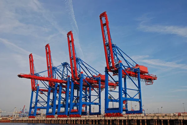 Container Terminal Hamburgare Hafen — Stockfoto