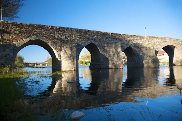 Oude Romeinse Brug Bij Barco Dorp — Stockfoto