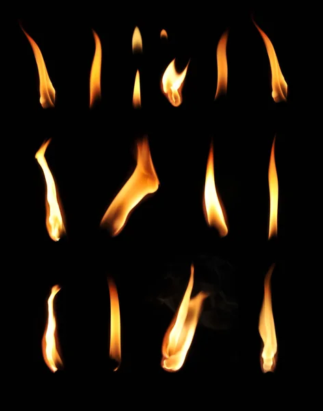 Flame Fire Burning Fume — Stock Photo, Image