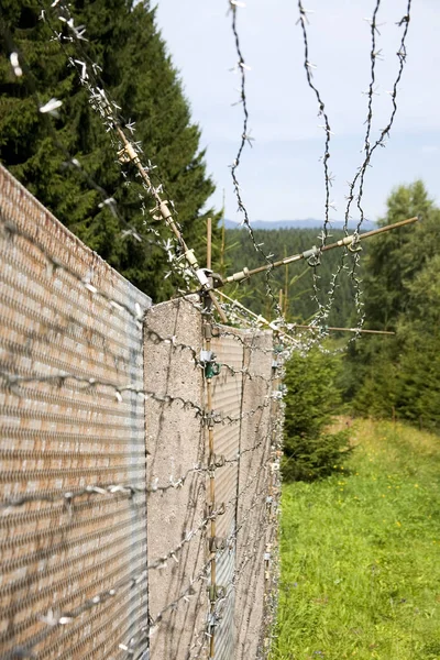 Gränsstängsel Före Detta Gdr — Stockfoto