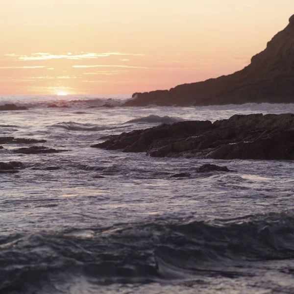 Kust Van Costa Rica Bij Zonsondergang — Stockfoto