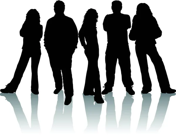 Group Young People — Stock Photo, Image