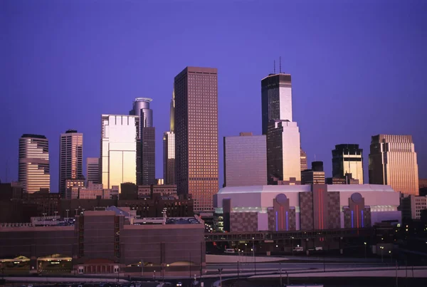 Minneapolis Minnesota Stadtbild Der Dämmerung — Stockfoto