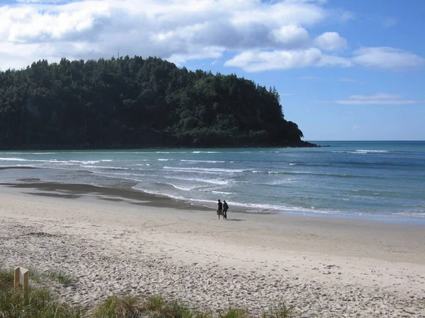 Couple Having Walk Beach — kuvapankkivalokuva