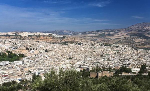 Θέα Της Πόλης Fes Στο Μαρόκο — Φωτογραφία Αρχείου