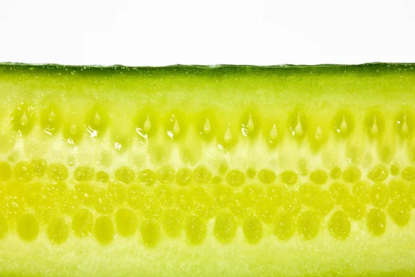 Cucumber Detail Shot White Background — Stock Photo, Image