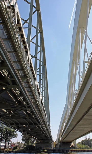 Vista Panorámica Arquitectura Estructura Del Puente — Foto de Stock